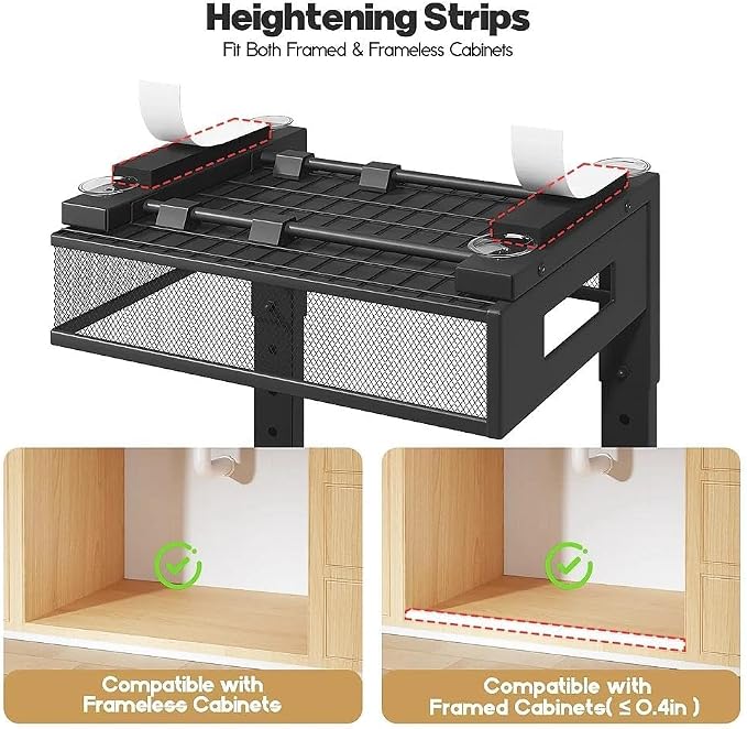 2-Tier Sliding Under Sink Cabinet Storage Organizer